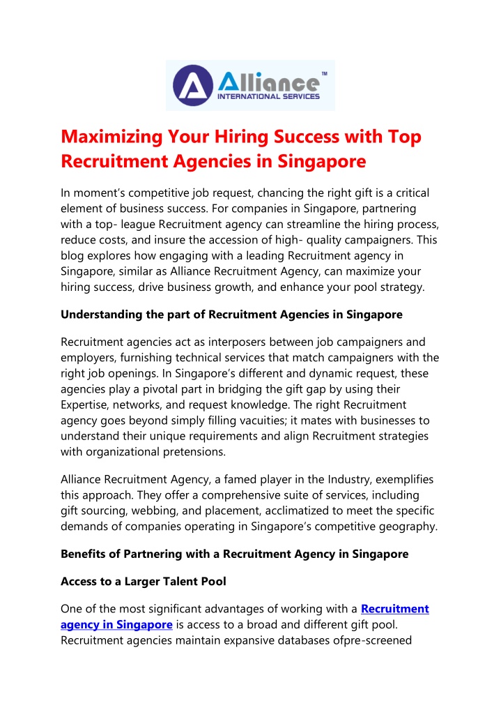 maximizing your hiring success with n.w