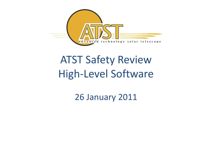 ATST Safety Review High-Level Software Overview