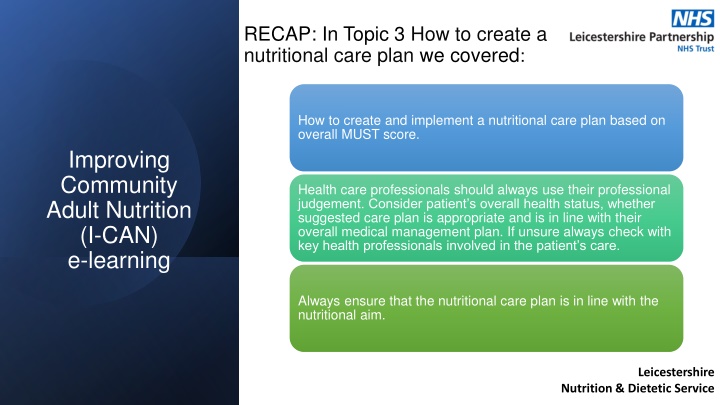 Managing Malnutrition: Strategies and Nutritional Care Plans