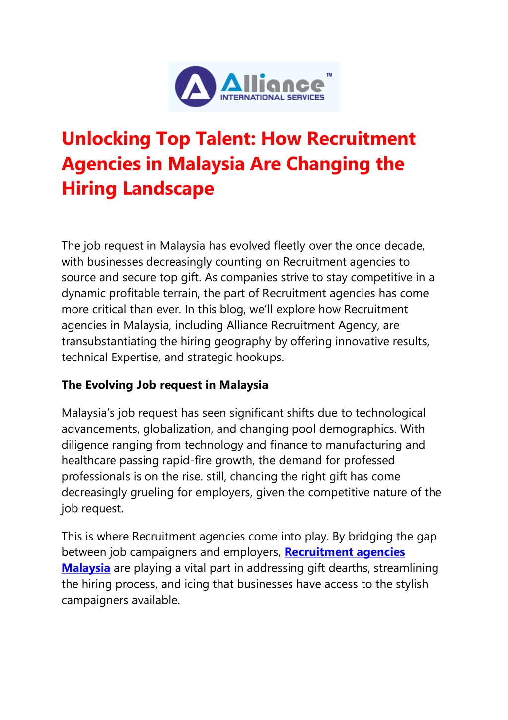 unlocking top talent how recruitment agencies l.w