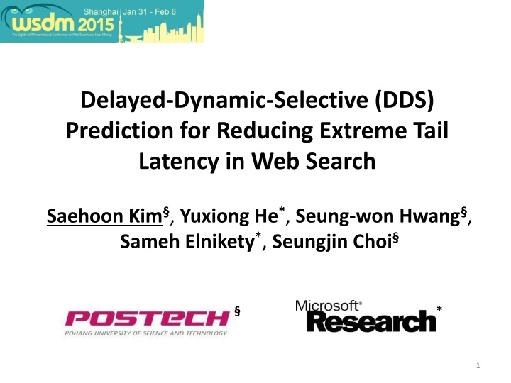 Enhancing Web Search Latency with DDS Prediction