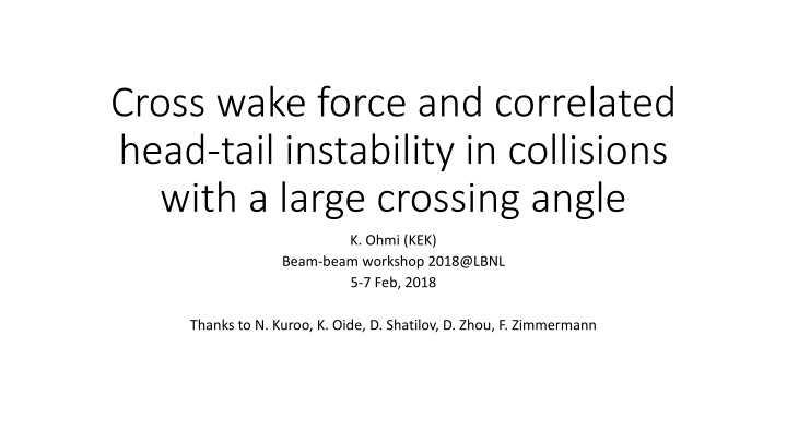 Correlated Head-Tail Instability in Beam-Beam Collisions
