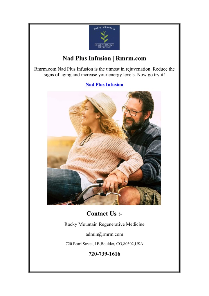 nad plus infusion rmrm com n.w