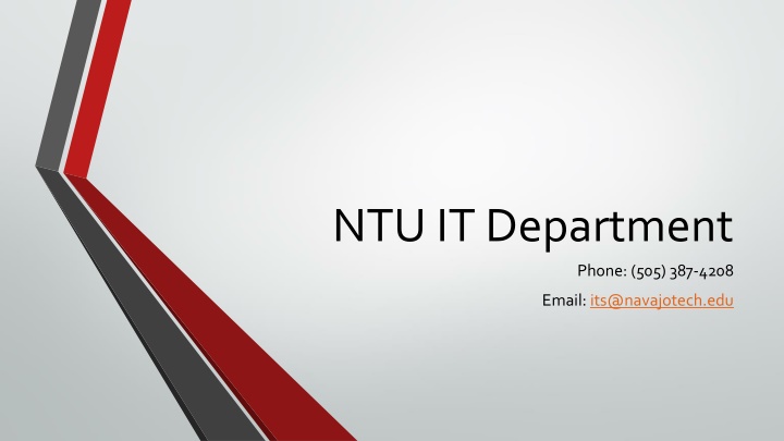Navajo Technical University IT Department Overview
