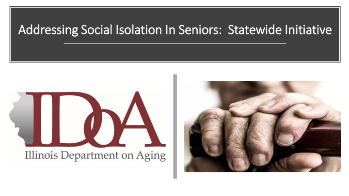 Addressing Social Isolation in Seniors: Statewide Initiative