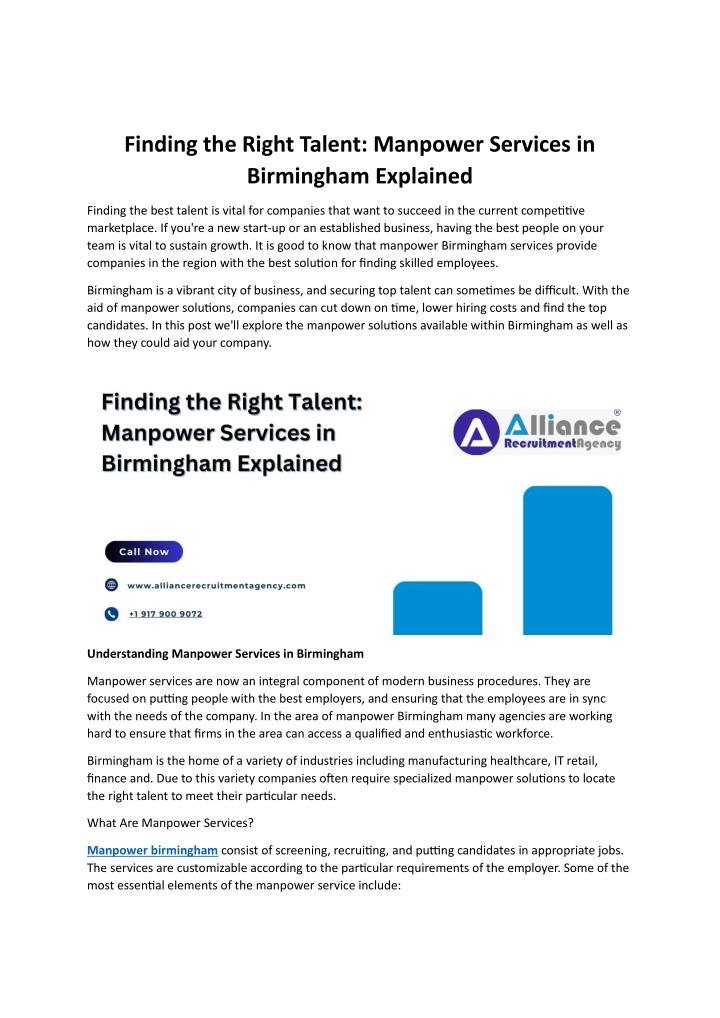 finding the right talent manpower services n.w