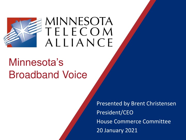 Minnesota's Broadband Voice - Overview of the Telecom Industry