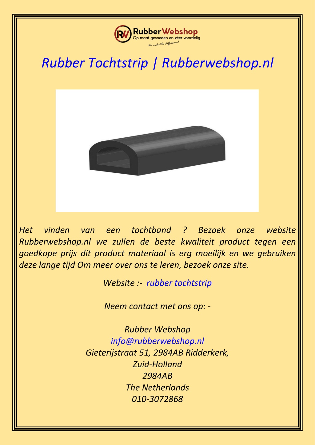 rubber tochtstrip rubberwebshop nl l.w