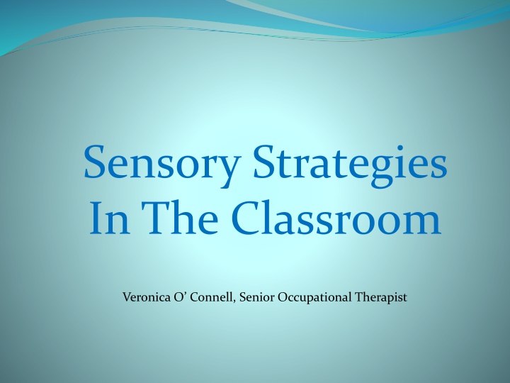 Sensory Strategies in the Classroom