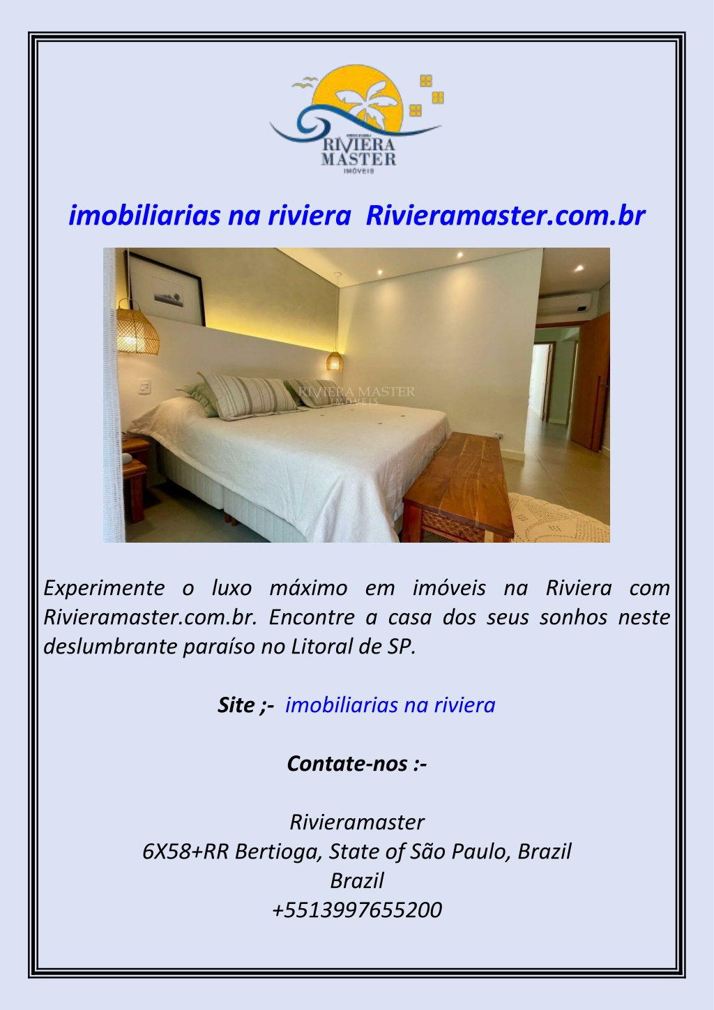 imobiliarias na riviera rivieramaster com br l.w