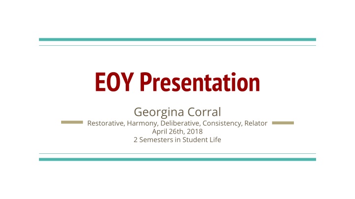 A Journey Through Student Life: Georgina Corral's Reflections