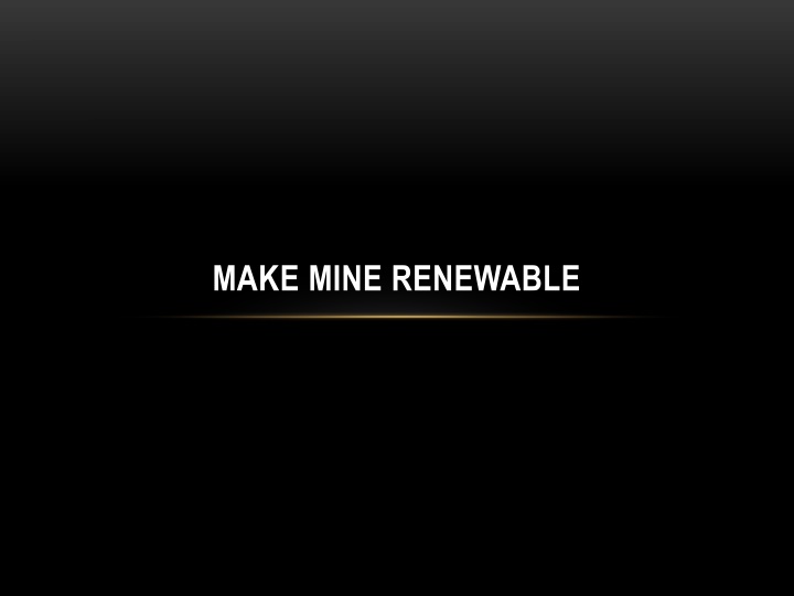 Renewable Energy Options for a Sustainable Future