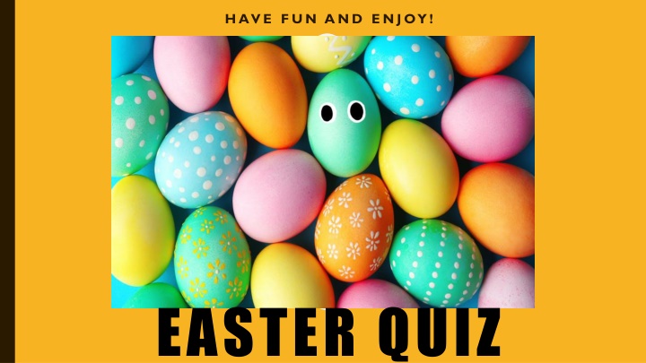 Easter Quiz Fun: Famous Faces, Easter Facts, Puzzles, and Chocolate Challenge!