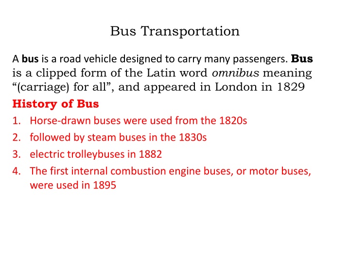 Evolution of Buses: From Horse-Drawn to High-Tech