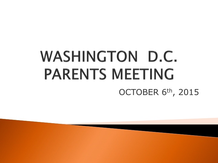 Washington D.C. Travel Itinerary - October 21-25, 2015