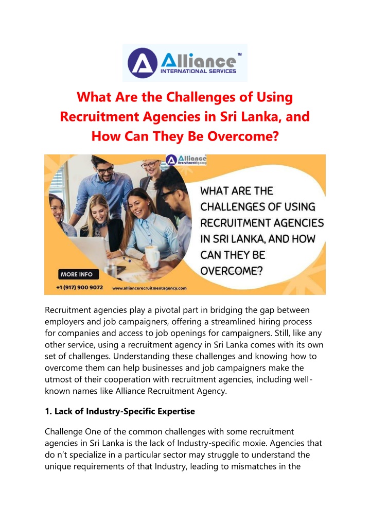 what are the challenges of using recruitment n.w