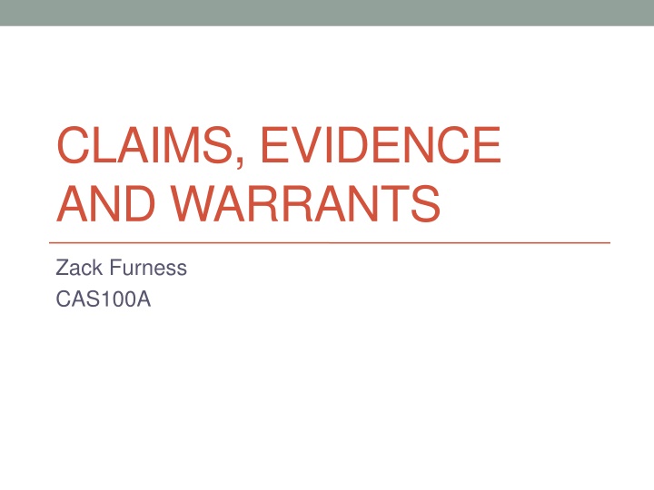Mastering Claims, Evidence, and Warrants for Persuasive Writing