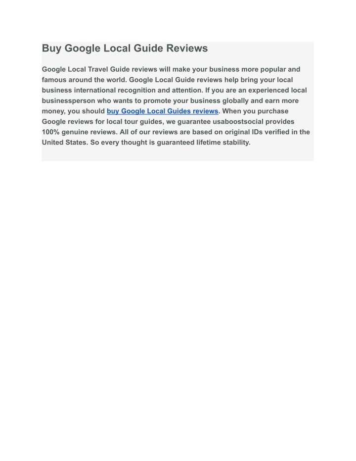 buy google local guide reviews n.w