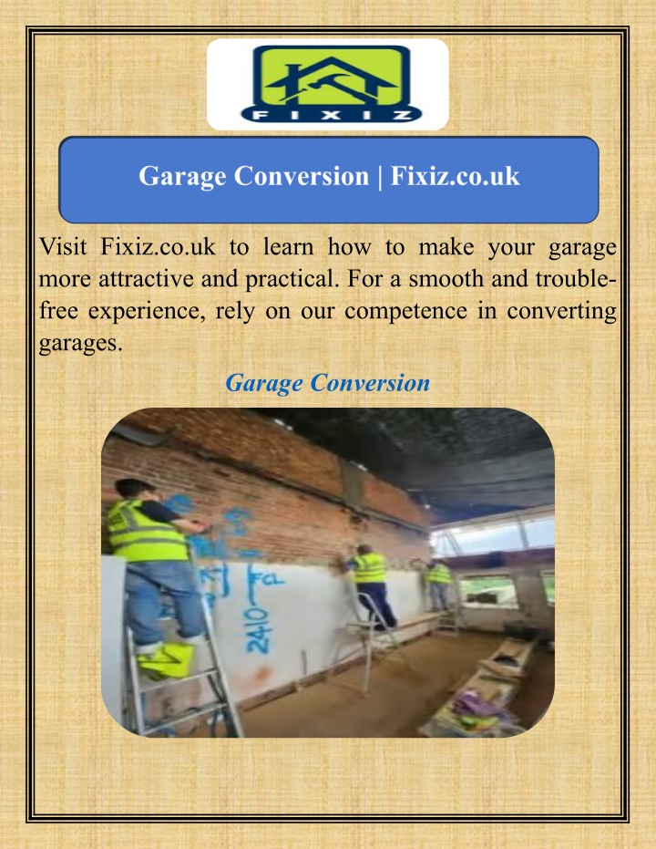 visit fixiz co uk to learn how to make your n.w