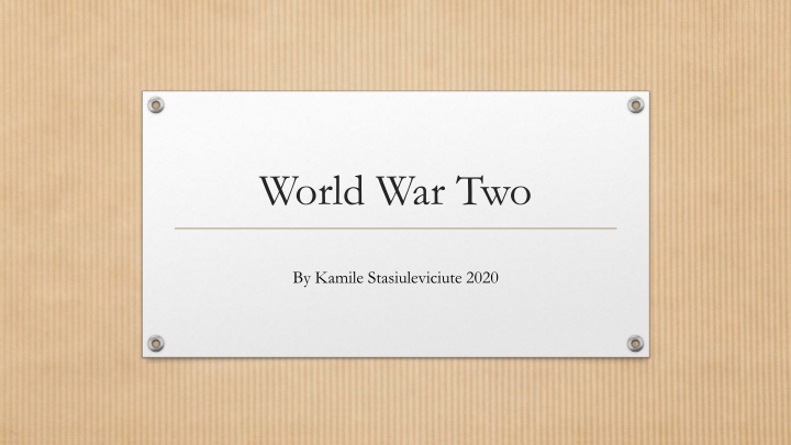 Insights into World War Two and Adolf Hitler's Role