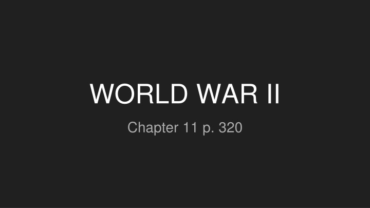 The Rise of Totalitarian Regimes in World War II