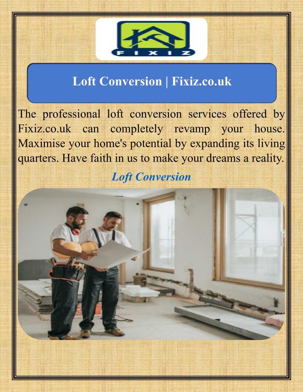 the professional loft conversion services offered l.w