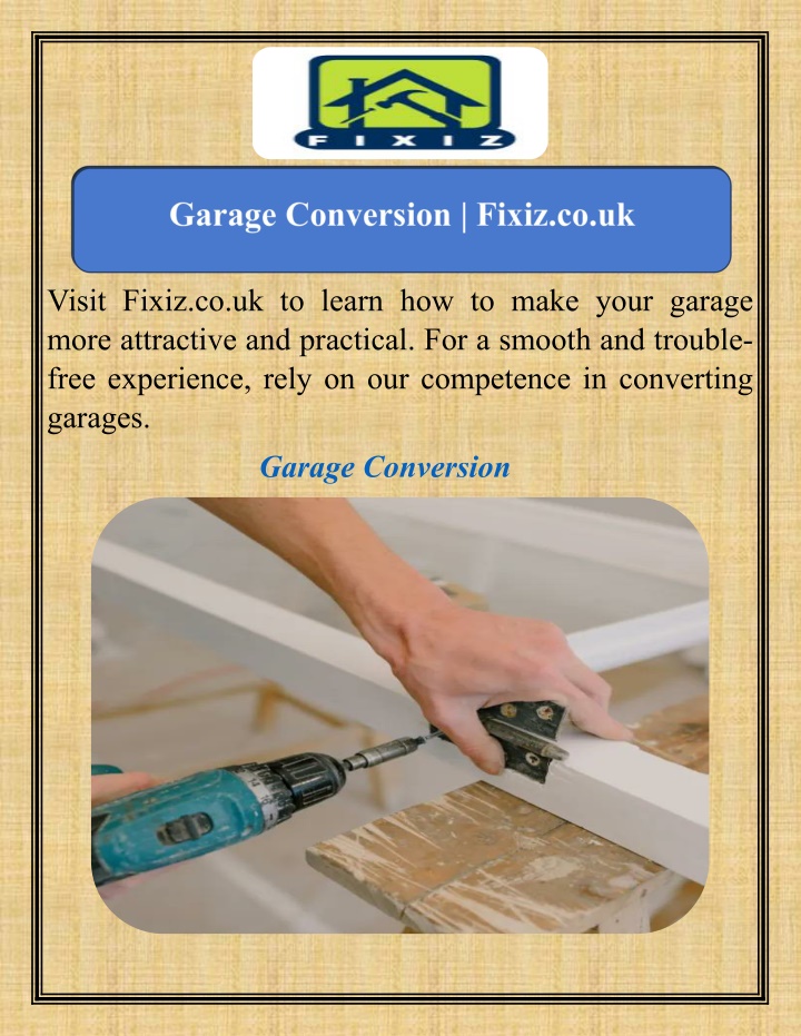 visit fixiz co uk to learn how to make your n.w
