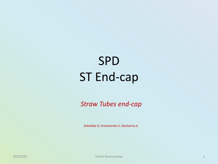 Study of Prototype Straw Tube End-cap Technology