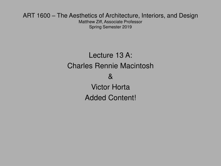 Exploring the Unique Art Nouveau Architecture of Victor Horta
