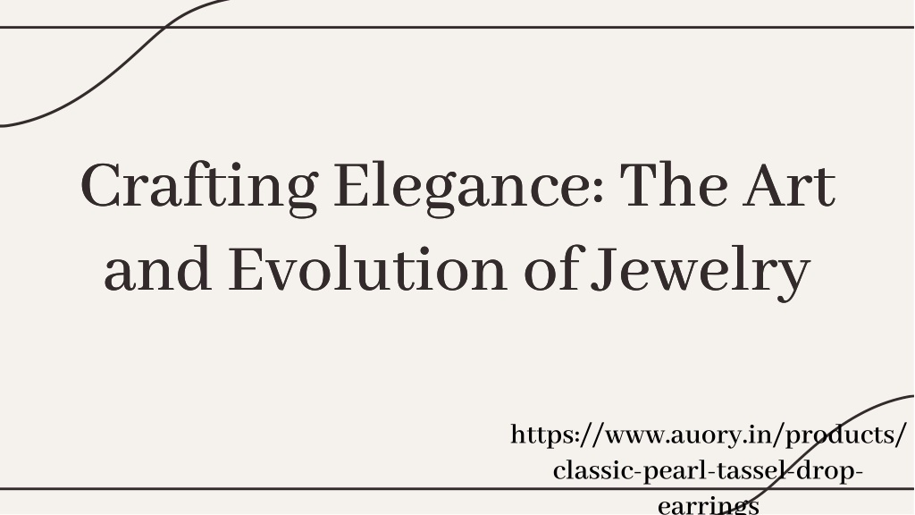 crafting elegance the art and evolution l.w