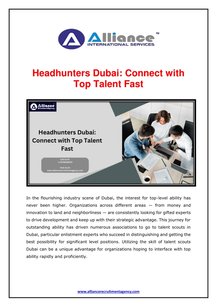 headhunters dubai connect with top talent fast n.w