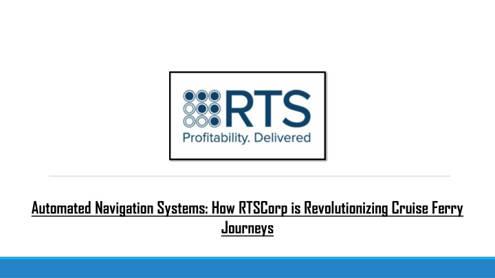 automated navigation systems how rtscorp n.w