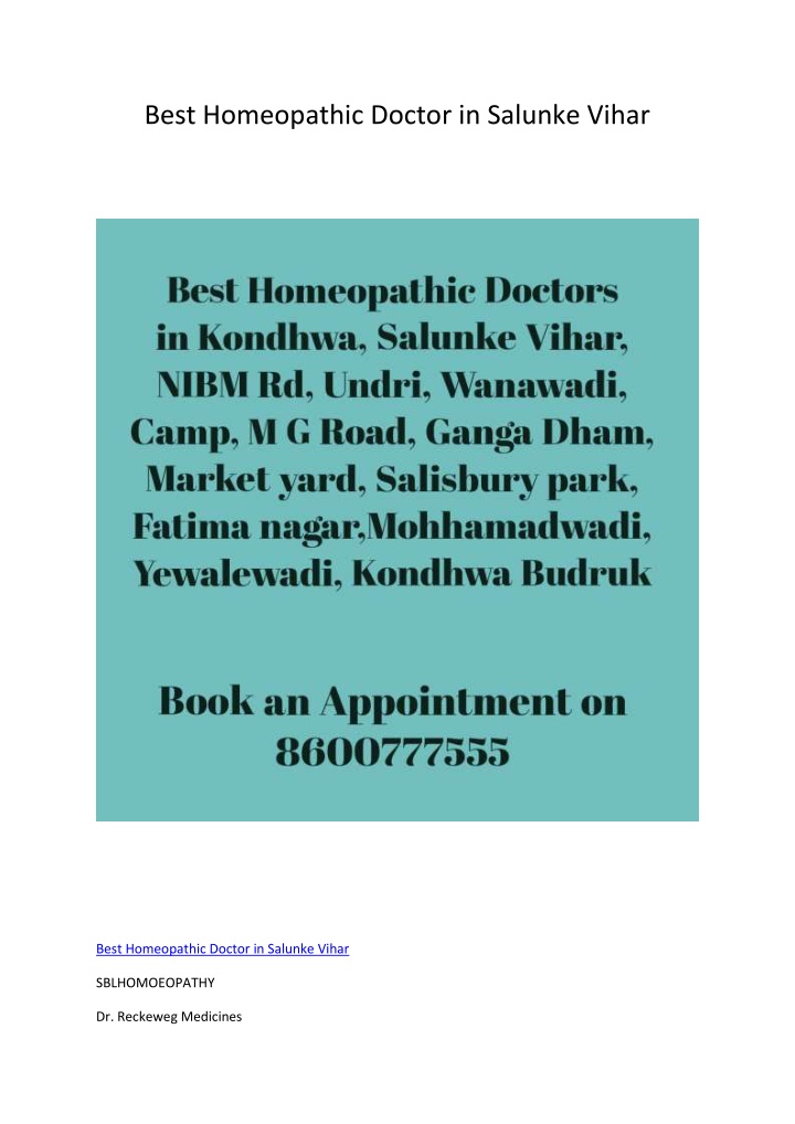 best homeopathic doctor in salunke vihar n.w