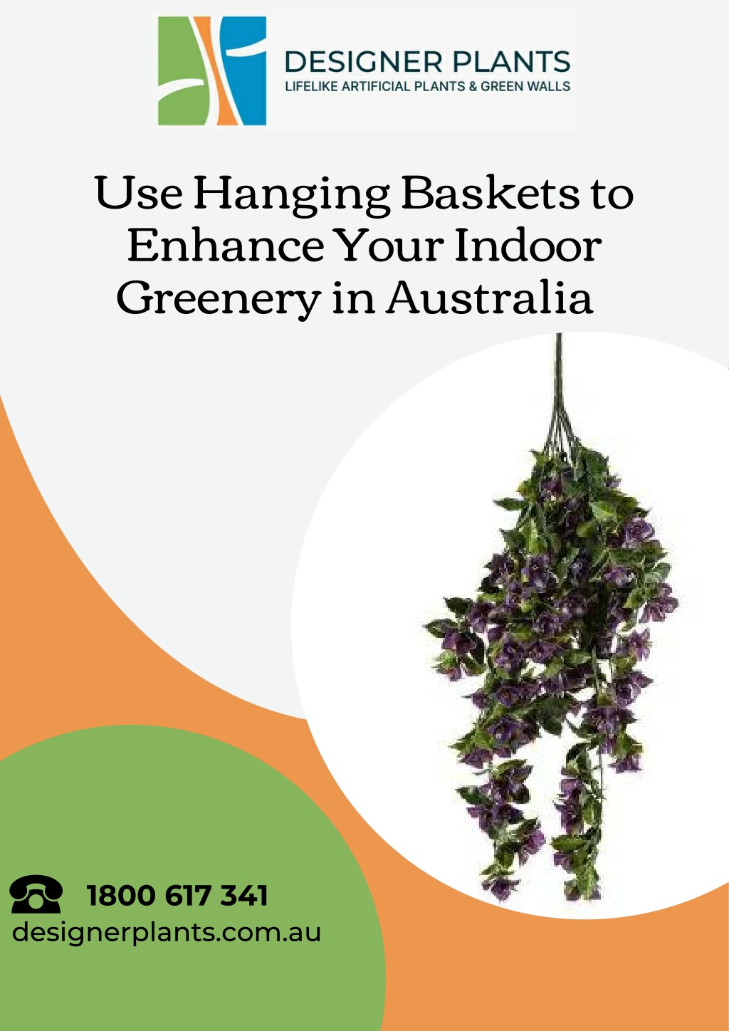 use hanging baskets to enhance your indoor l.w