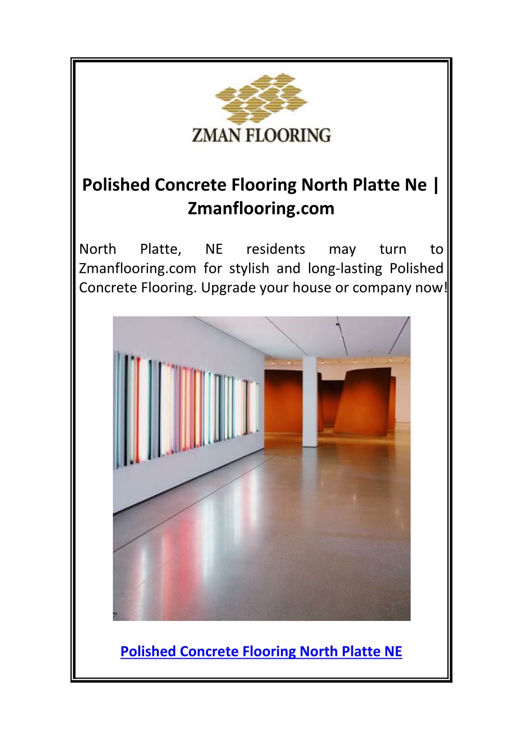 polished concrete flooring north platte l.w