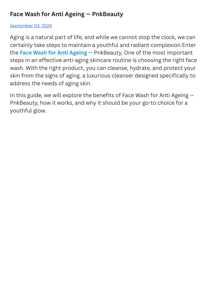 face wash for anti ageing pnkbeauty n.w