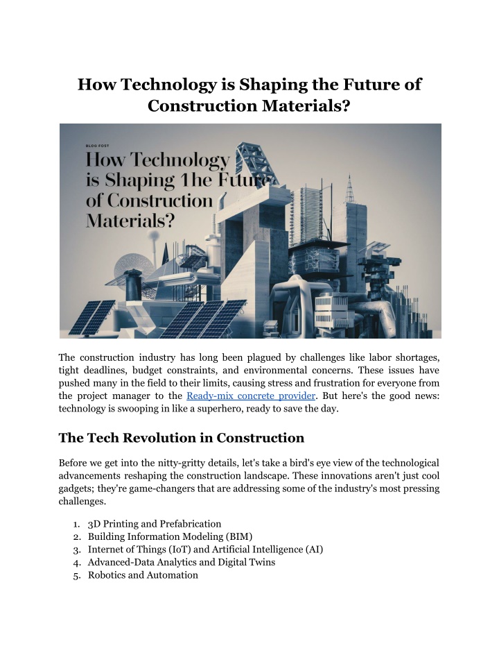 how technology is shaping the future n.w