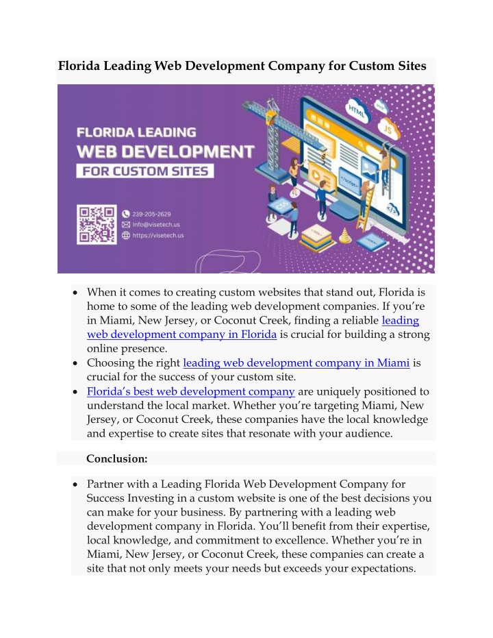 florida leading web development company n.w
