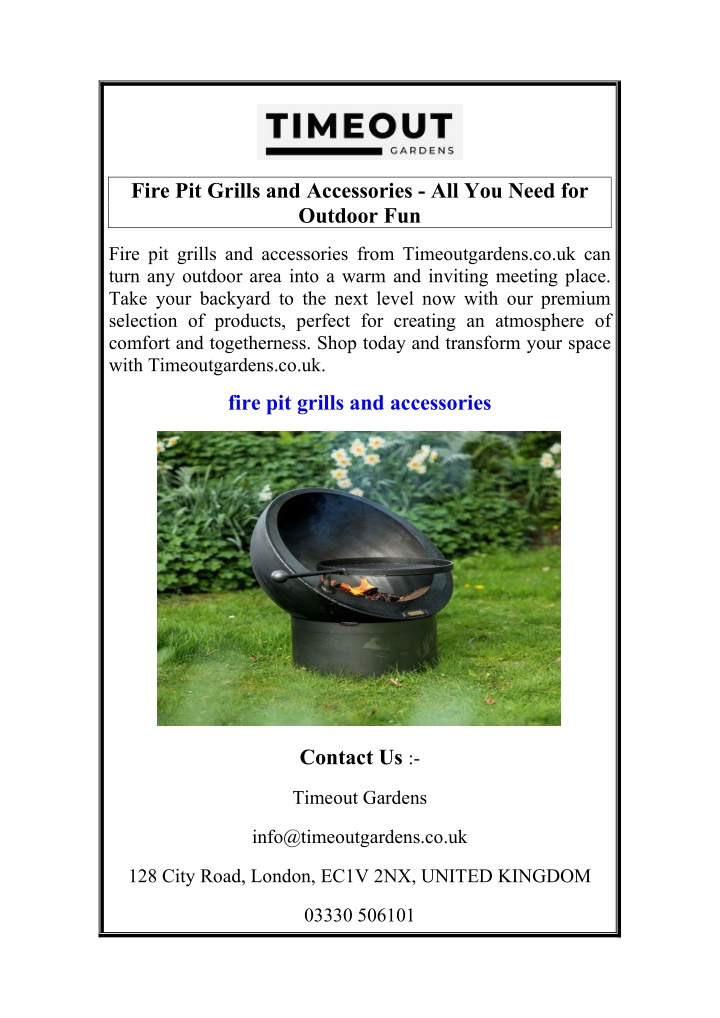fire pit grills and accessories all you need n.w