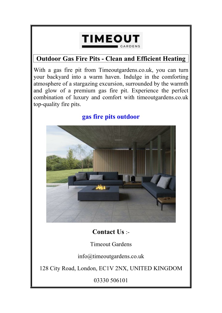 outdoor gas fire pits clean and efficient heating n.w
