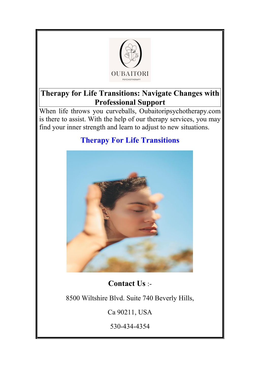 therapy for life transitions navigate changes l.w