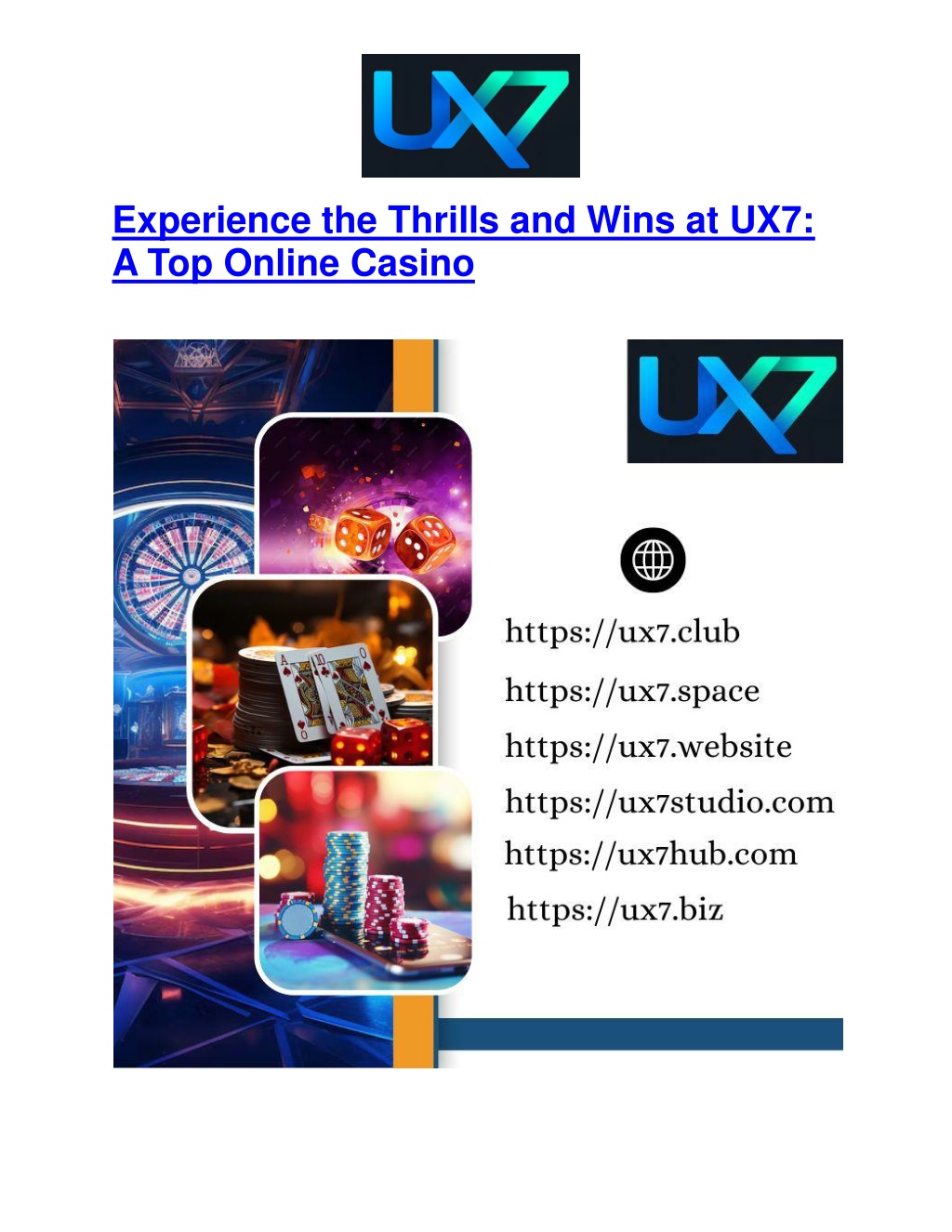 experience the thrills and wins l.w