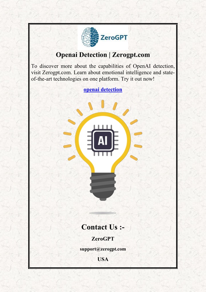 openai detection zerogpt com n.w