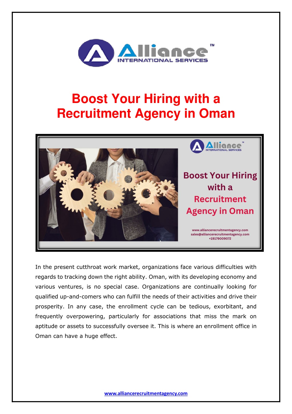 boost your hiring with a recruitment agency l.w