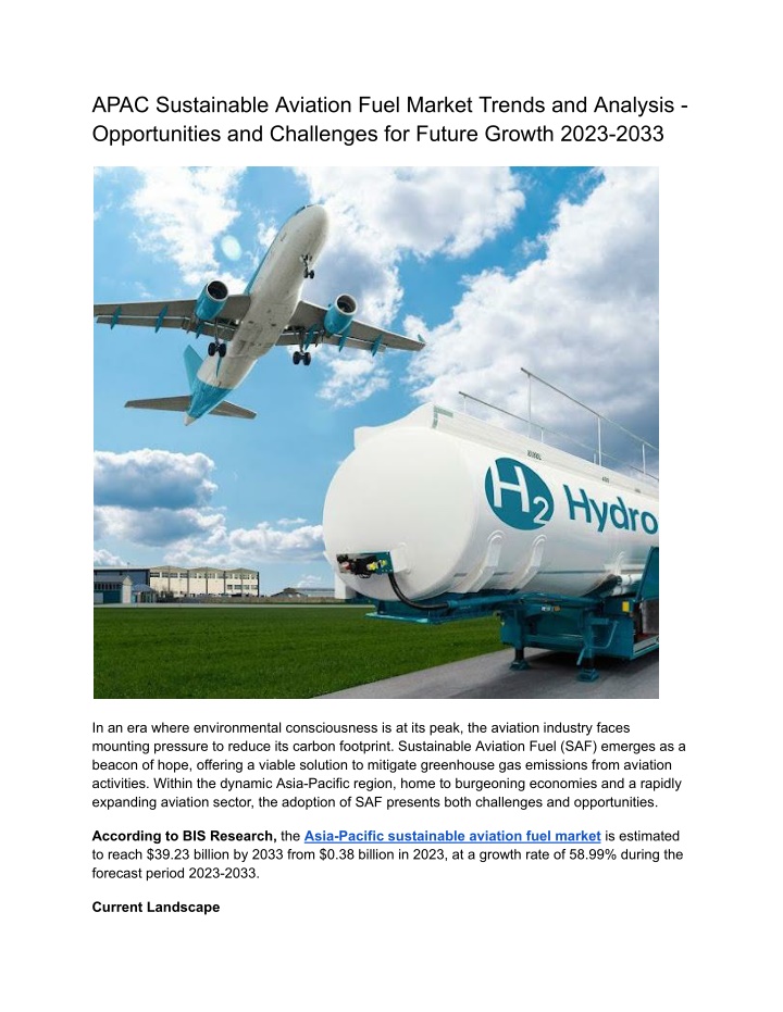 apac sustainable aviation fuel market trends n.w
