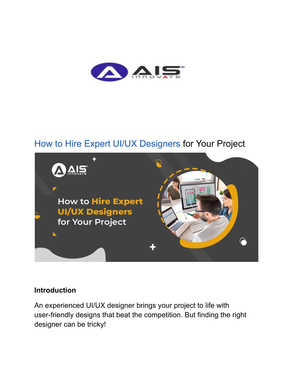 how to hire expert ui ux designers for your l.w