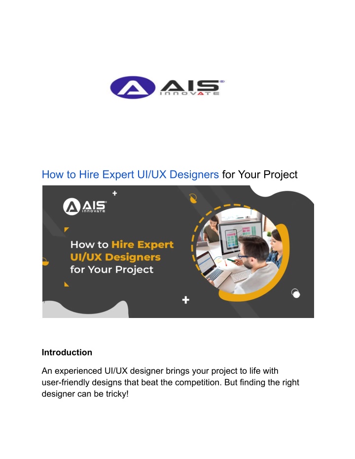 how to hire expert ui ux designers for your n.w