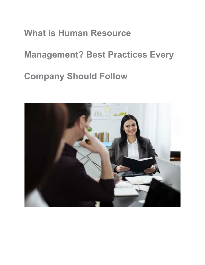 what is human resource n.w