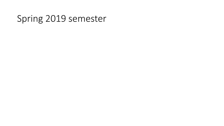 Economics Warm-Up Questions Spring 2019 Semester