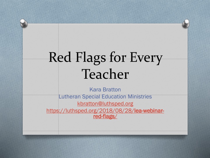 Recognizing Red Flags for Autism in Children